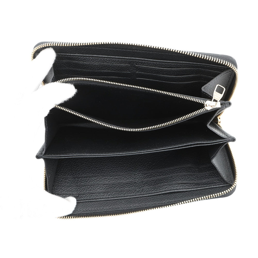 LOUIS VUITTON Zippy Wallet NoirM61864 Monogram Empreinte Leather