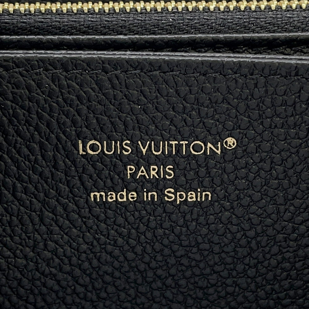 LOUIS VUITTON Zippy Wallet NoirM61864 Monogram Empreinte Leather