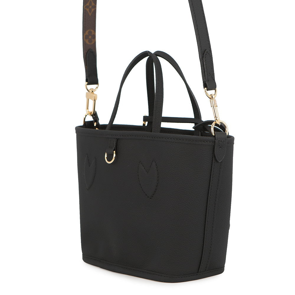 LOUIS VUITTON Neverfull・Inside Out NoirM12099 Monogram Grain Leather Size BB