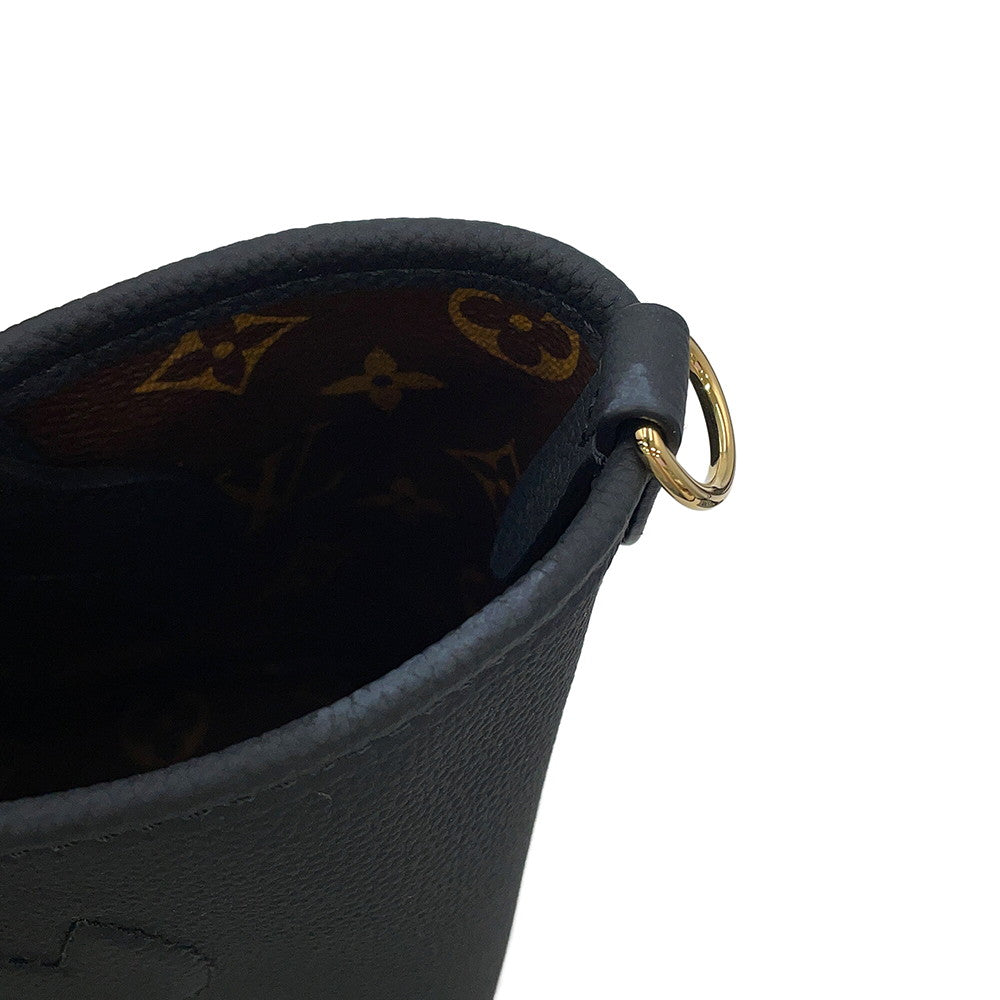 LOUIS VUITTON Neverfull・Inside Out NoirM12099 Monogram Grain Leather Size BB