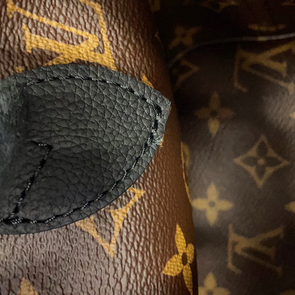 LOUIS VUITTON Neverfull・Inside Out NoirM12099 Monogram Grain Leather Size BB