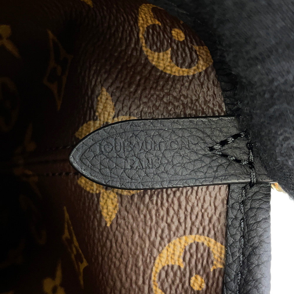 LOUIS VUITTON Neverfull・Inside Out NoirM12099 Monogram Grain Leather Size BB