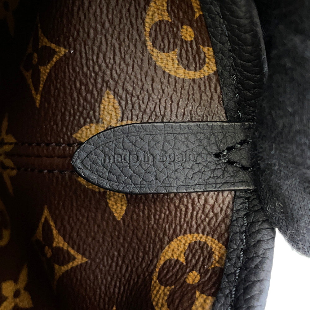 LOUIS VUITTON Neverfull・Inside Out NoirM12099 Monogram Grain Leather Size BB