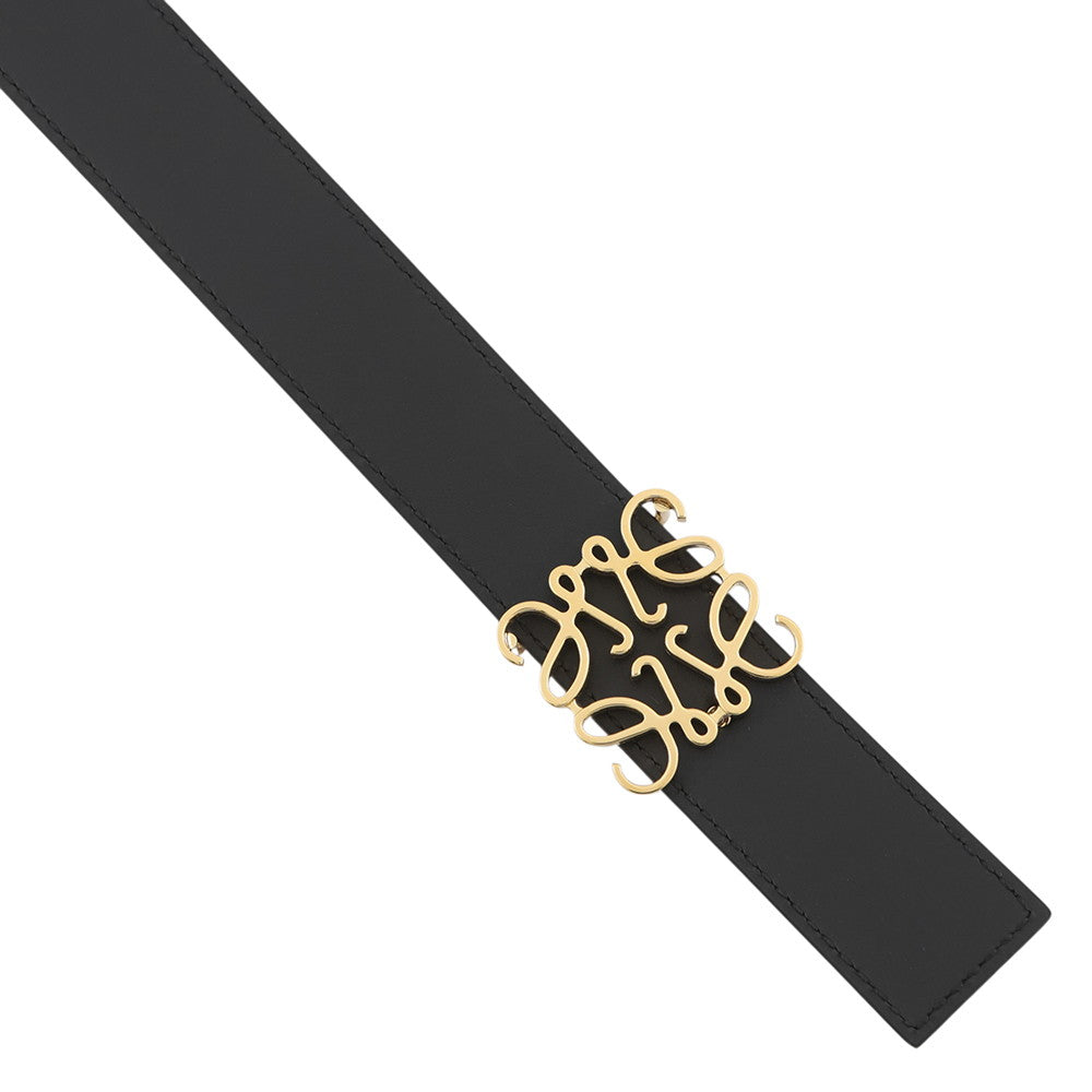 LOEWE Anagram Belt Reversible Size 65/26 Tan/Black Leather