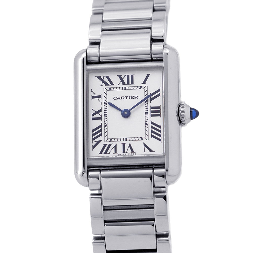 CARTIER Tank mast SM H29.5mm×W22mm Stainless Steel Silver DialWSTA0051