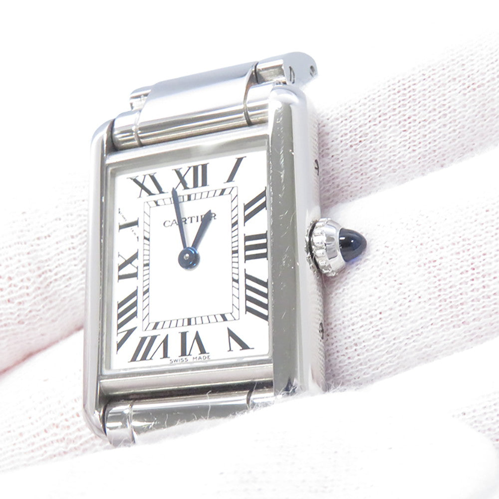 CARTIER Tank mast SM H29.5mm×W22mm Stainless Steel Silver DialWSTA0051