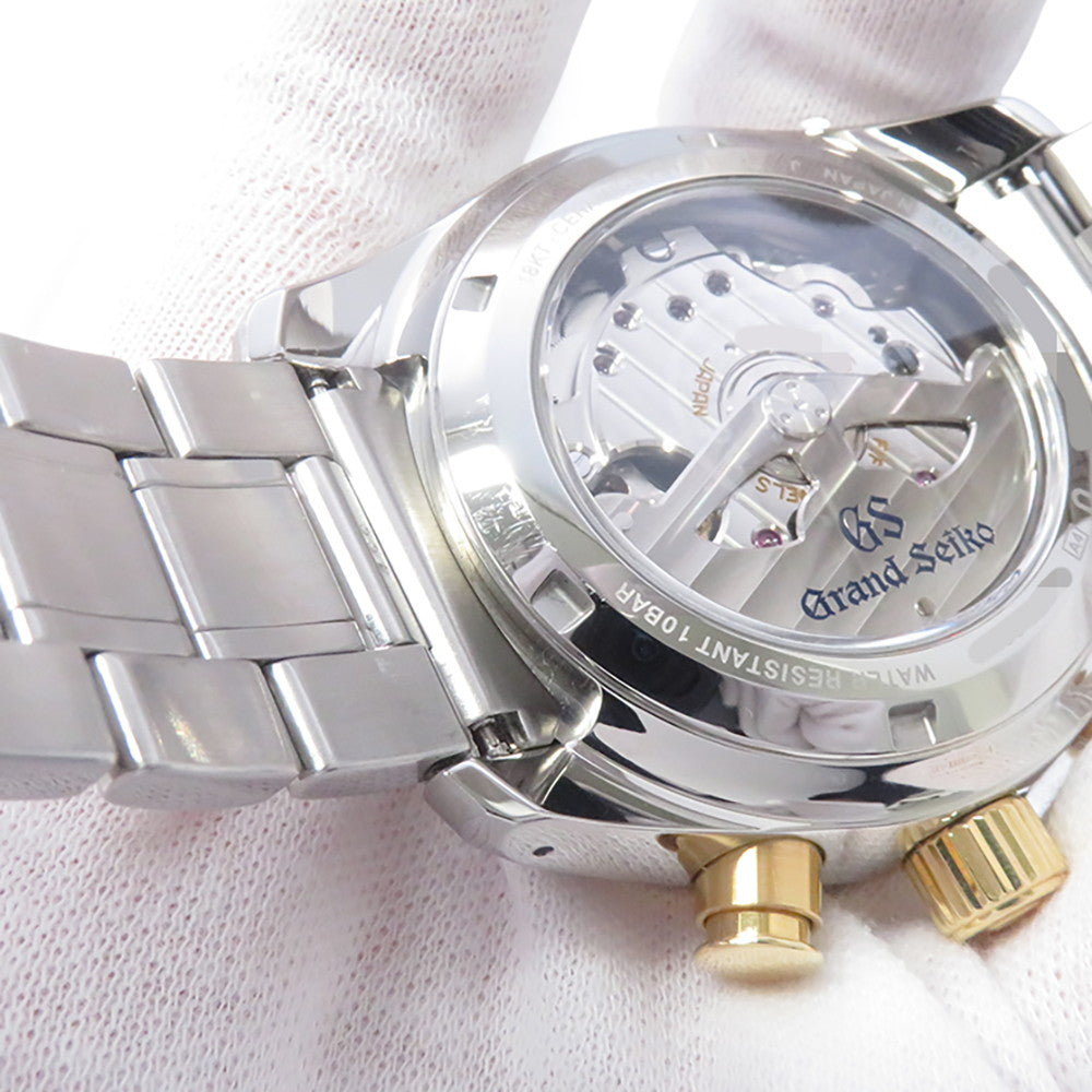 SEIKO Grand Seiko Sports Collection Chronograph Power Reserve W43.8mm Ceramic Stainless Steel K18YG Navy DialSBGC242