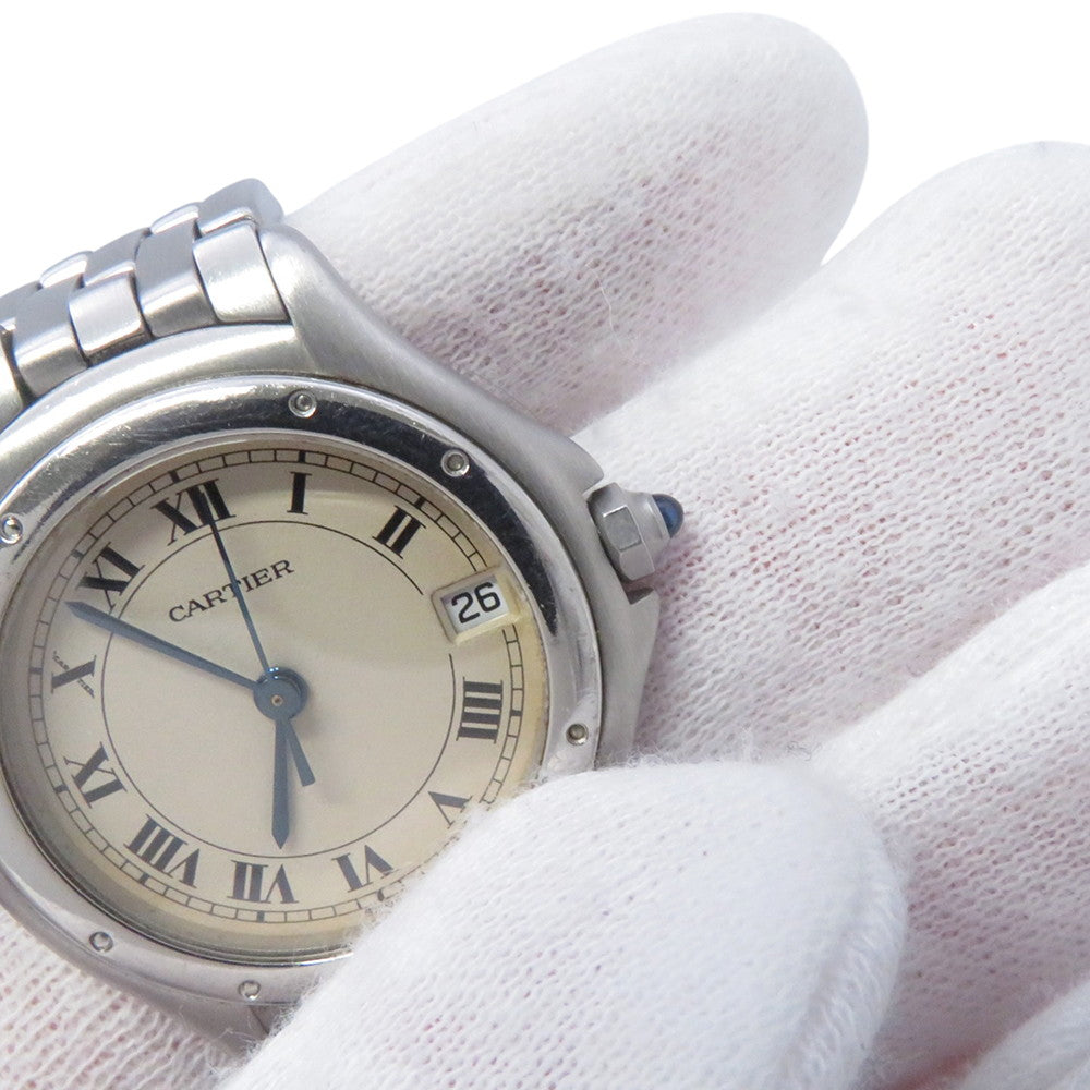 CARTIER PANTHERE Cougar LM W26mm Stainless Steel Ivory DialW35001F5
