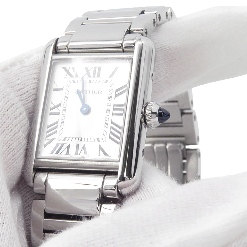 CARTIER Tank mast SM H29.5mm×W22mm Stainless Steel Silver DialWSTA0051