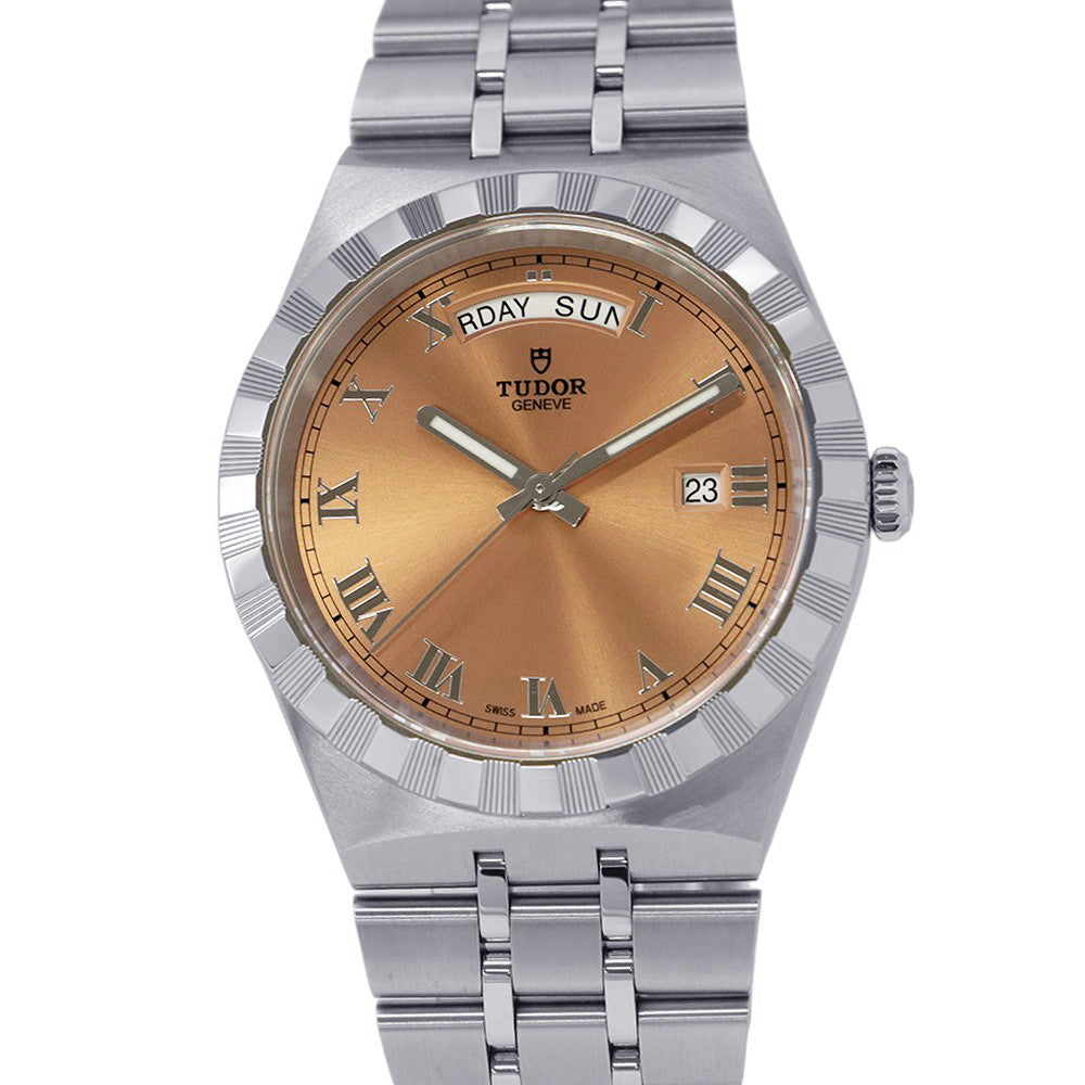 TUDOR Royal Day-Date W41mm Stainless Steel salmon pink Dial28600