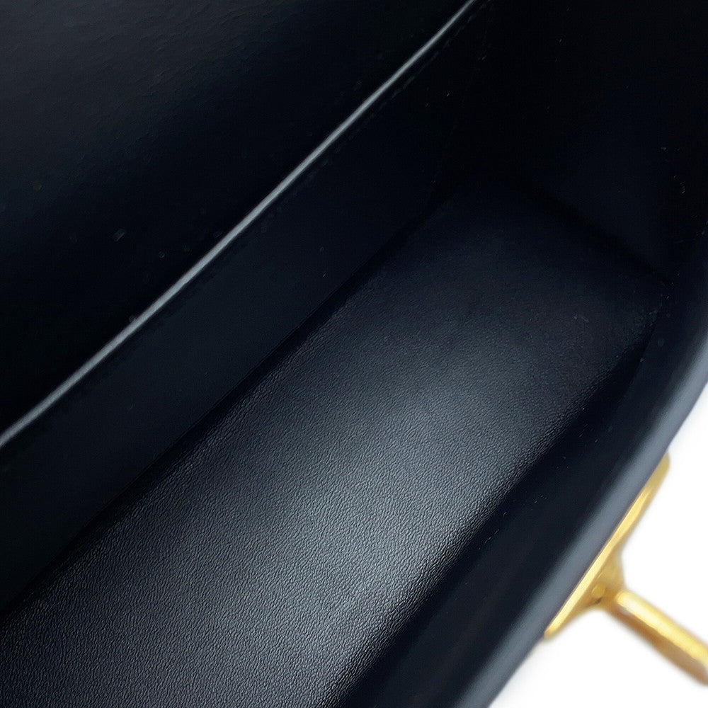 HERMES Mini Kelly 2 Black Epsom