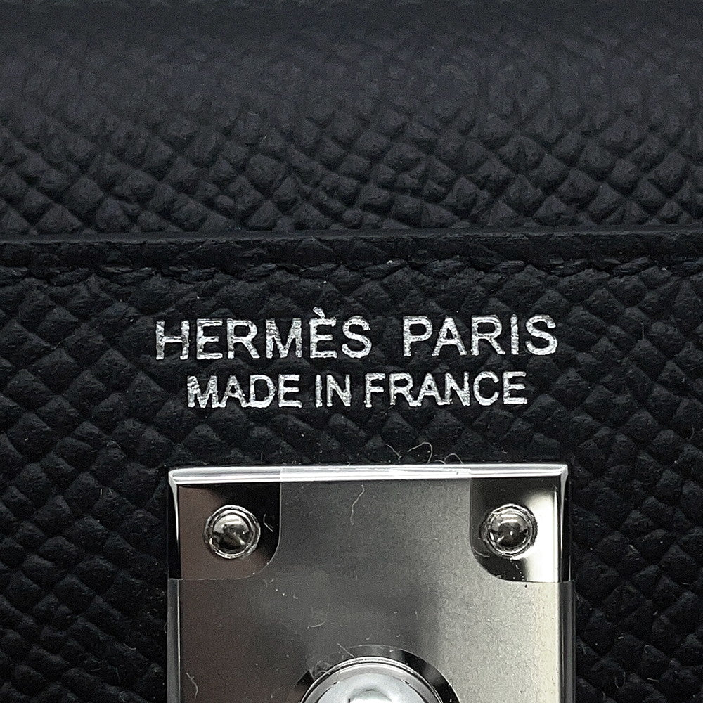 HERMES Mini Kelly 2 Black Epsom
