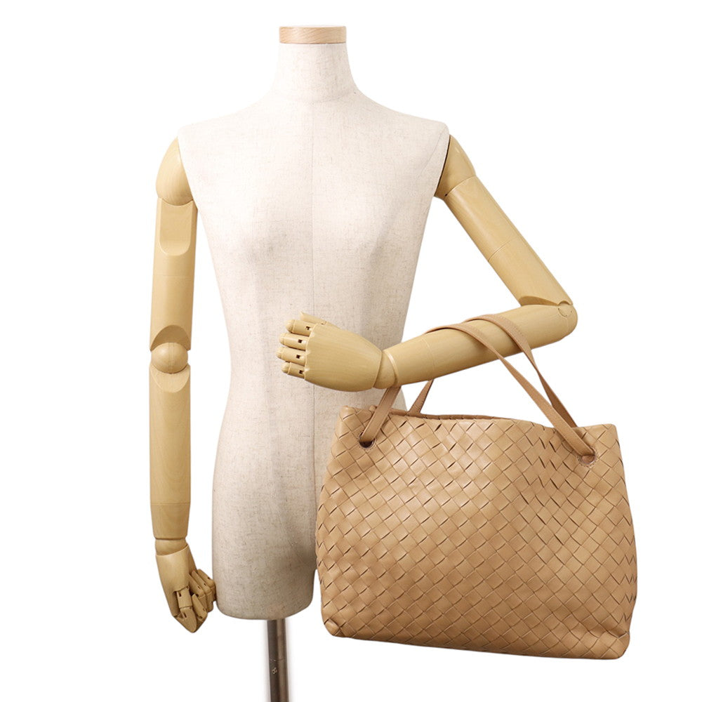 Bottega Veneta INTRECCIATO Garda Tote Bag Beige600510 Leather Size Large