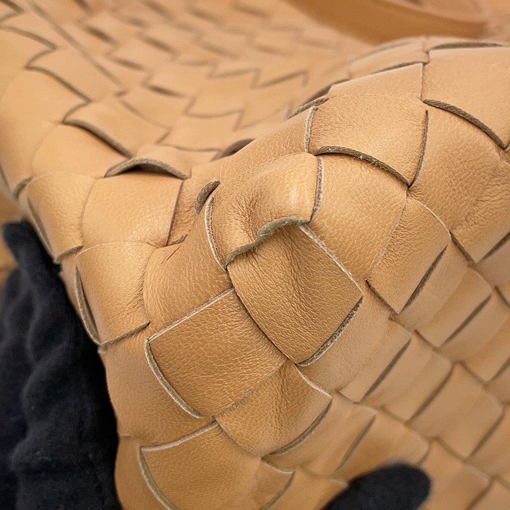 Bottega Veneta INTRECCIATO Garda Tote Bag Beige600510 Leather Size Large