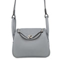 HERMES Lindy Green Pantan Taurillon Clemence Size Mini
