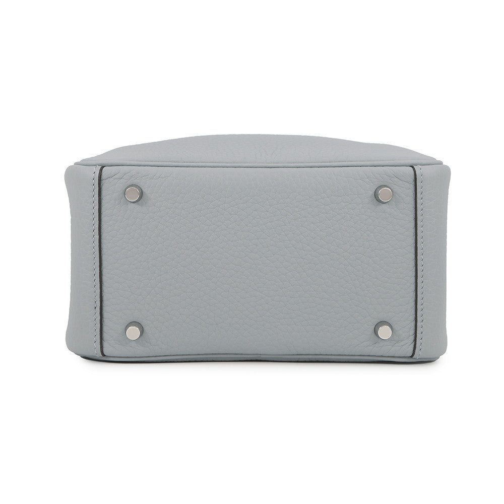 HERMES Lindy Green Pantan Taurillon Clemence Size Mini