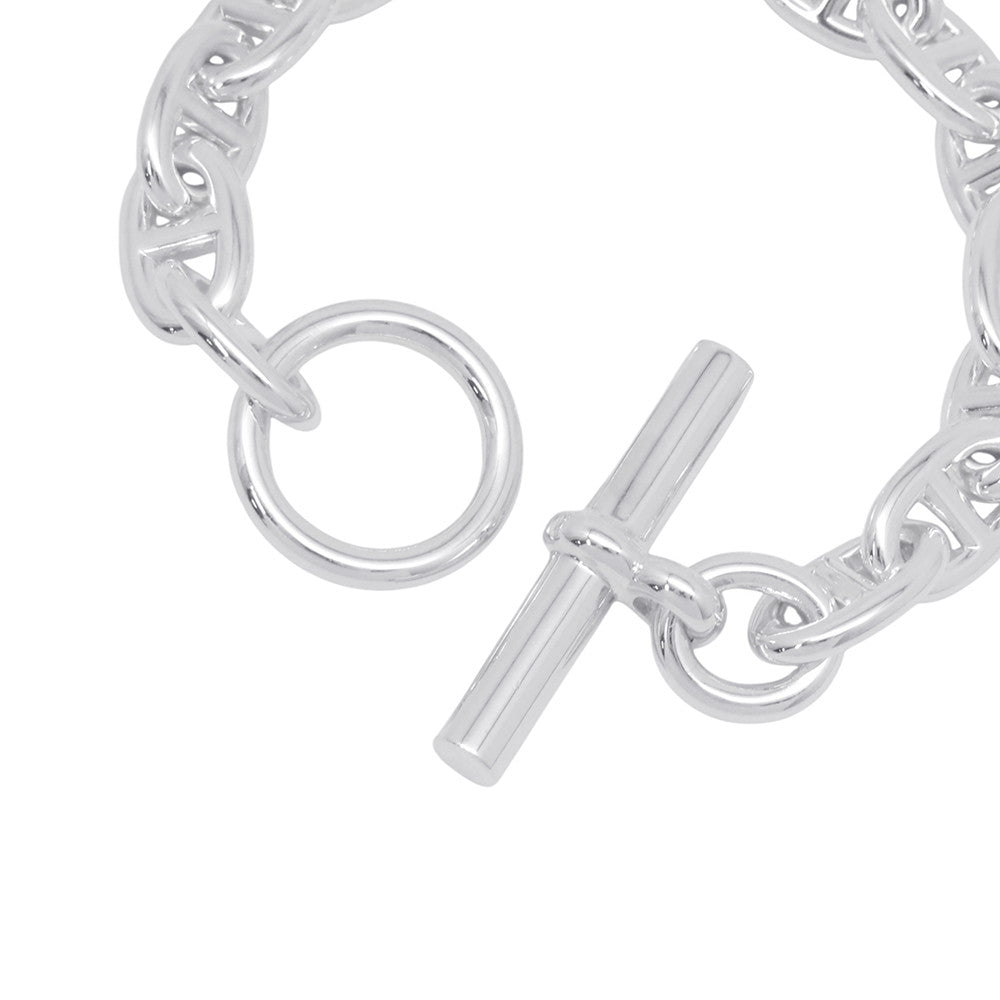 HERMES Chaine d'Ancre Bracelet 15 frames Size PM SV925