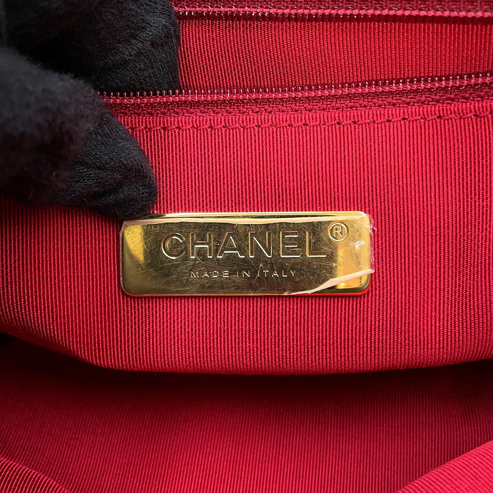 CHANEL CHANEL 19 Dixneuf Matelasse Shoulder Bag BlackAS1161-B04852-94305 Lambskin Size Large
