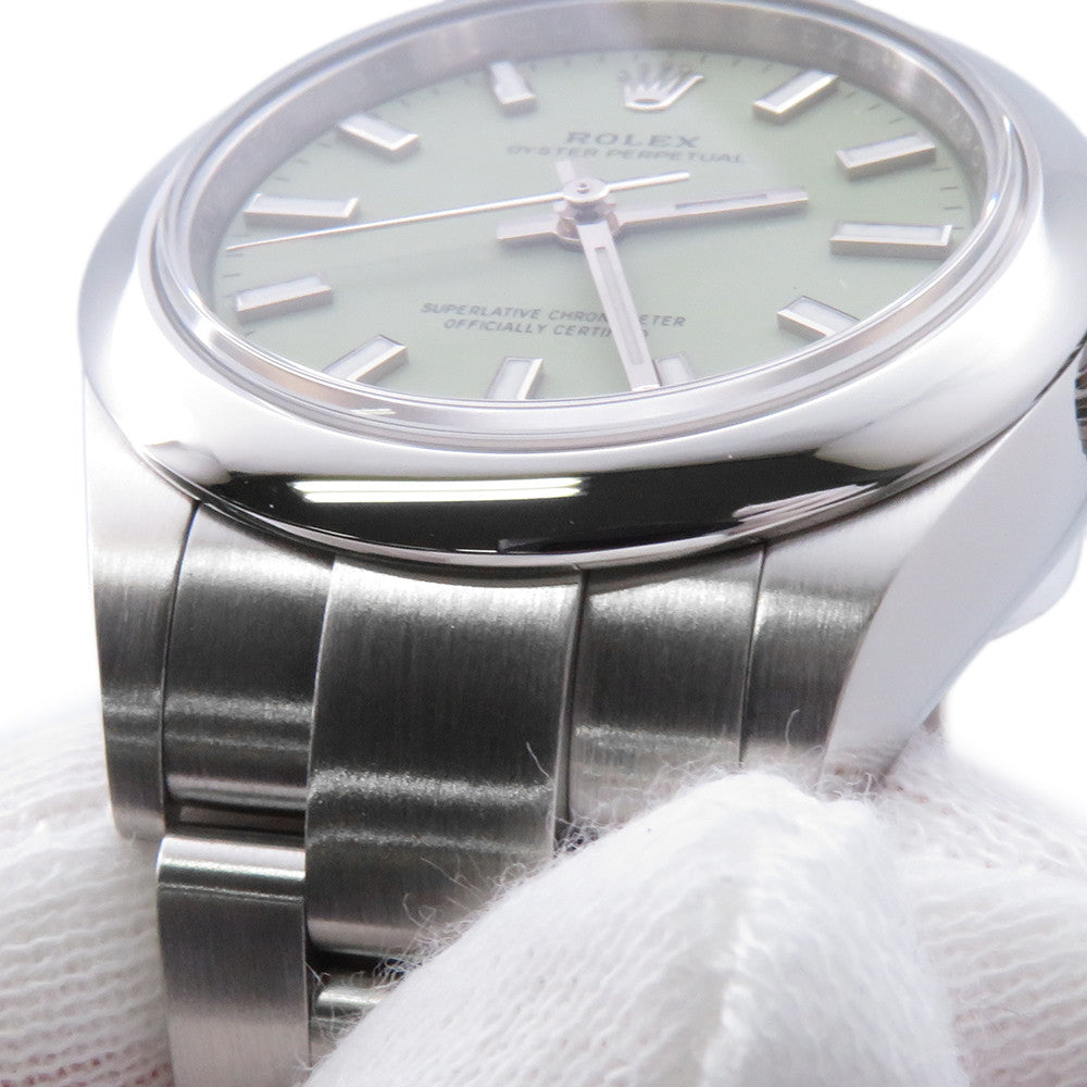 ROLEX Oyster Perpetual W28mm Stainless Steel pistachio Dial276200