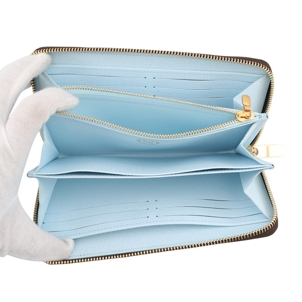 LOUIS VUITTON Zippy Wallet Japan Limited Edition Sky BlueM28278 Monogram