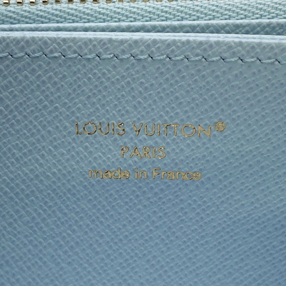 LOUIS VUITTON Zippy Wallet Japan Limited Edition Sky BlueM28278 Monogram
