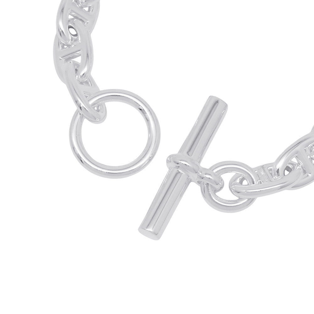 HERMES Chaine d'Ancre Bracelet 15 frames Size MM SV925