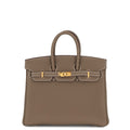 HERMES Birkin Etoupe Togo Leather Size 25