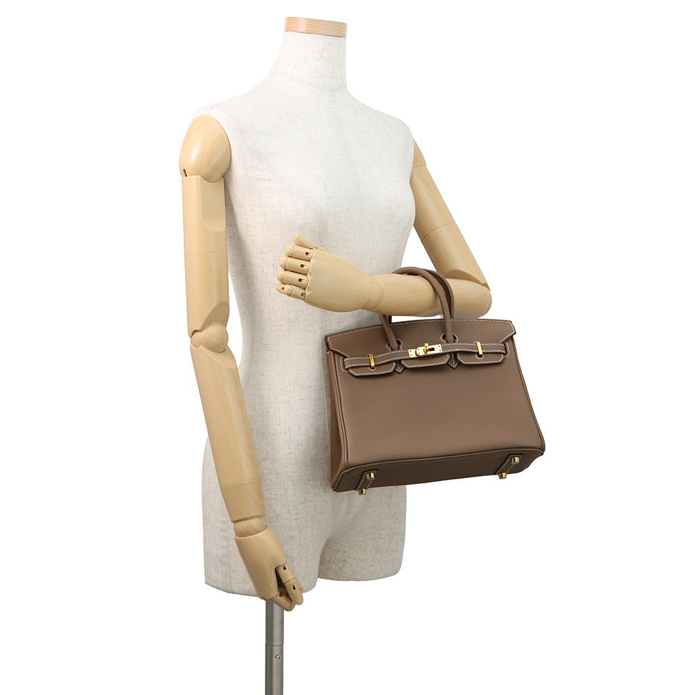 HERMES Birkin Etoupe Togo Leather Size 25