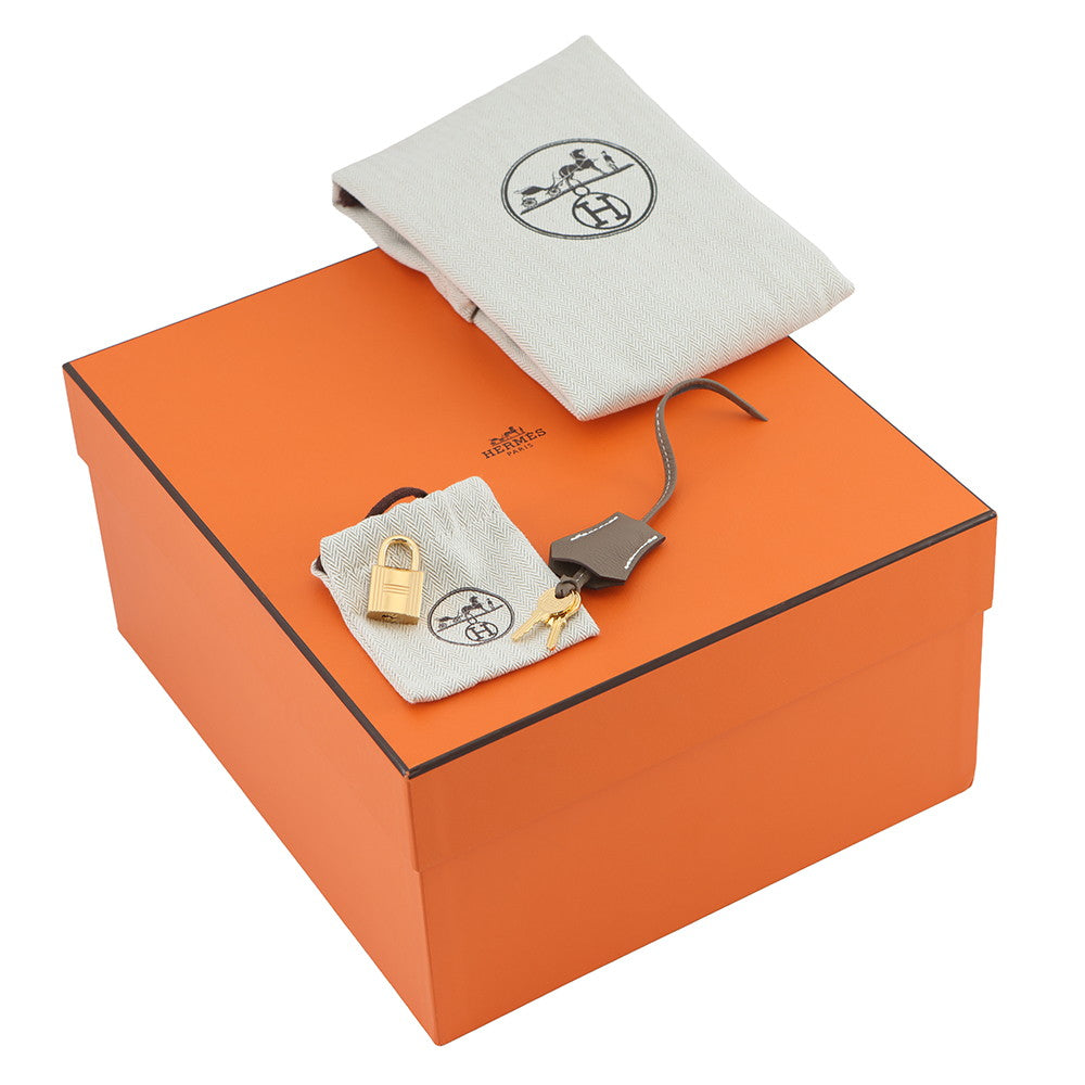 HERMES Birkin Etoupe Togo Leather Size 25