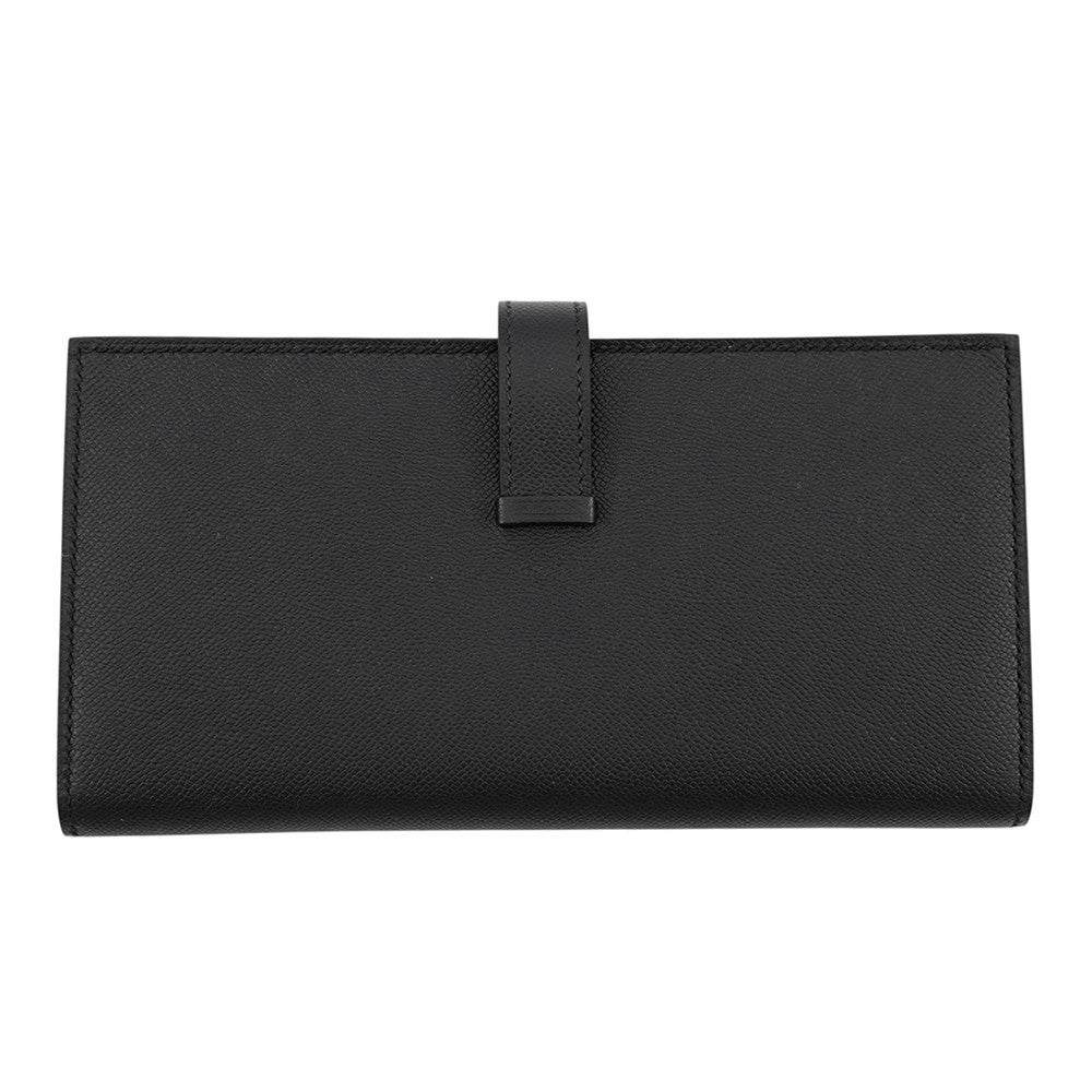 HERMES Beansufla Black Veau Madame