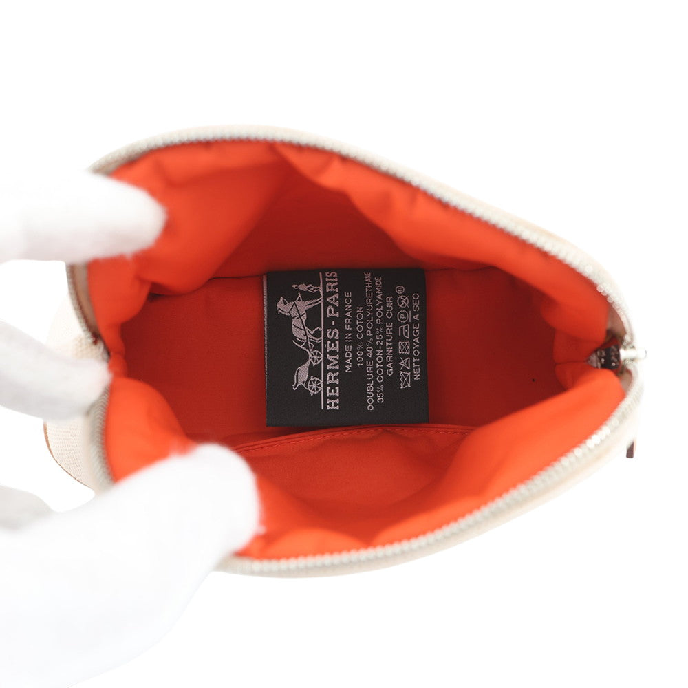 HERMES BolidePouch NaturalH103772M Canvas Size Mini mini