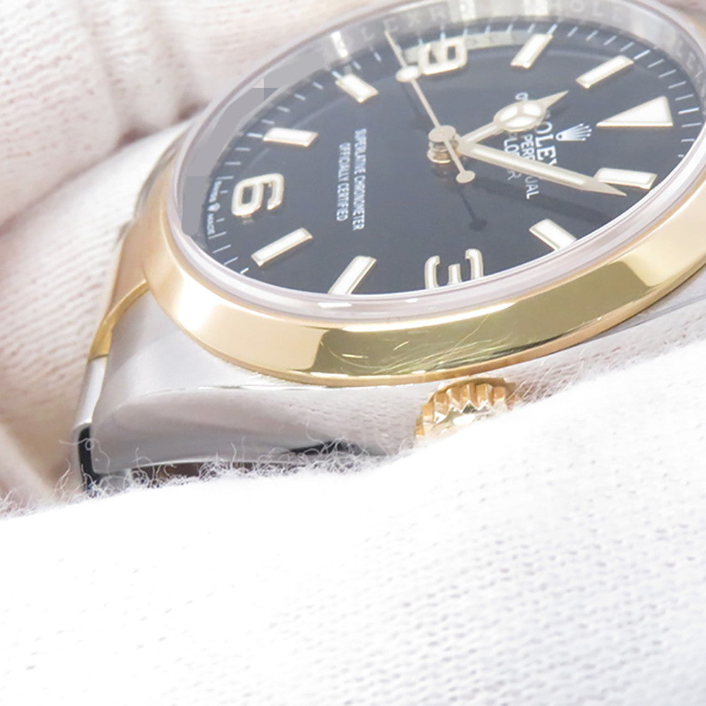 ROLEX Explorer 36 W36mm Stainless Steel K18YG Black Dial124273