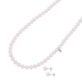 MIKIMOTO Etrenne Necklace and Earrings Set 18K White Gold