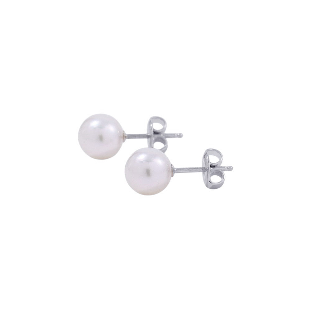 MIKIMOTO Etrenne Necklace and Earrings Set 18K White Gold