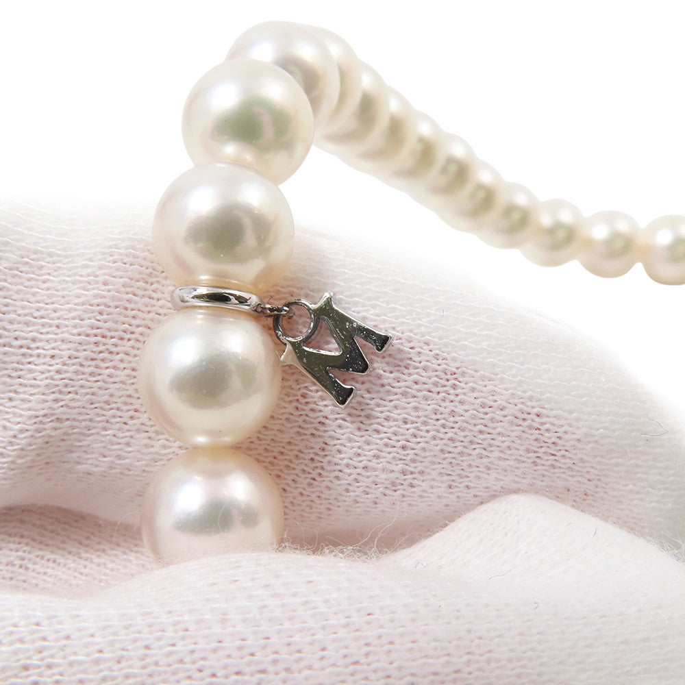 MIKIMOTO Etrenne Necklace and Earrings Set 18K White Gold