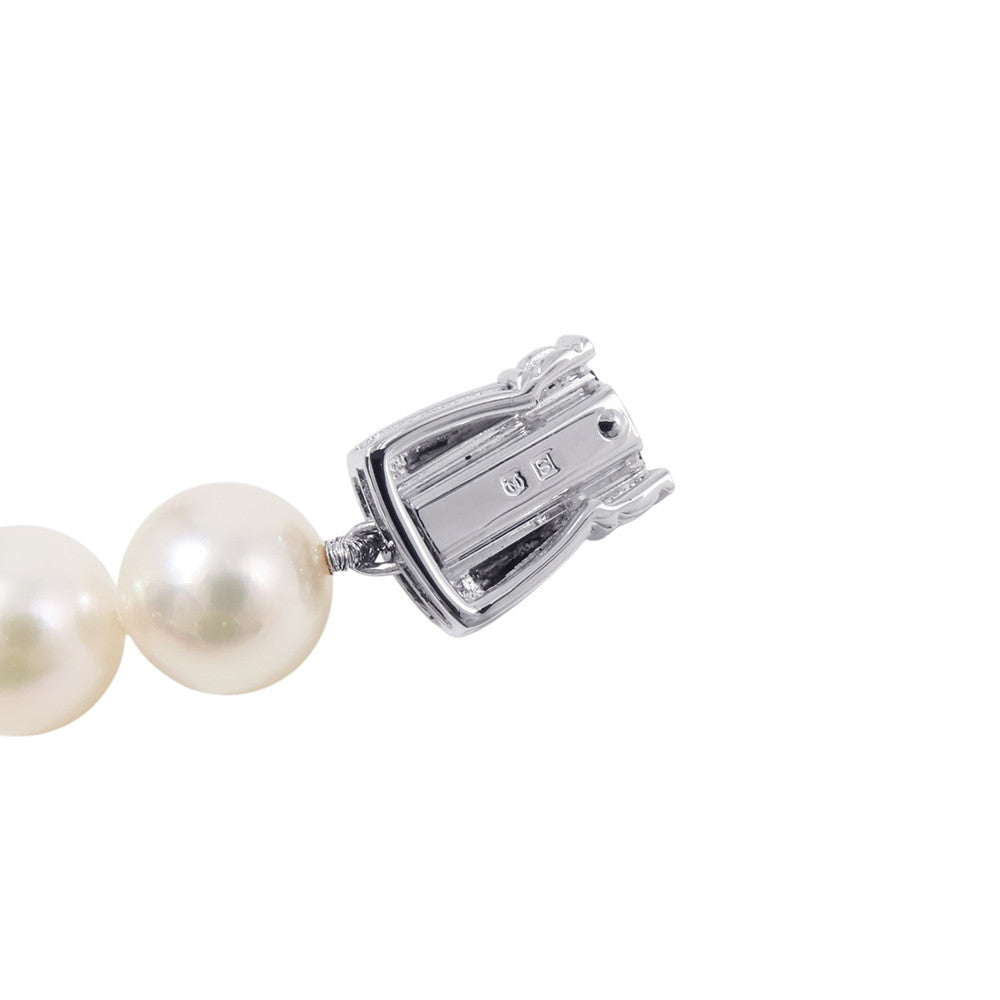 MIKIMOTO Etrenne Necklace and Earrings Set 18K White Gold
