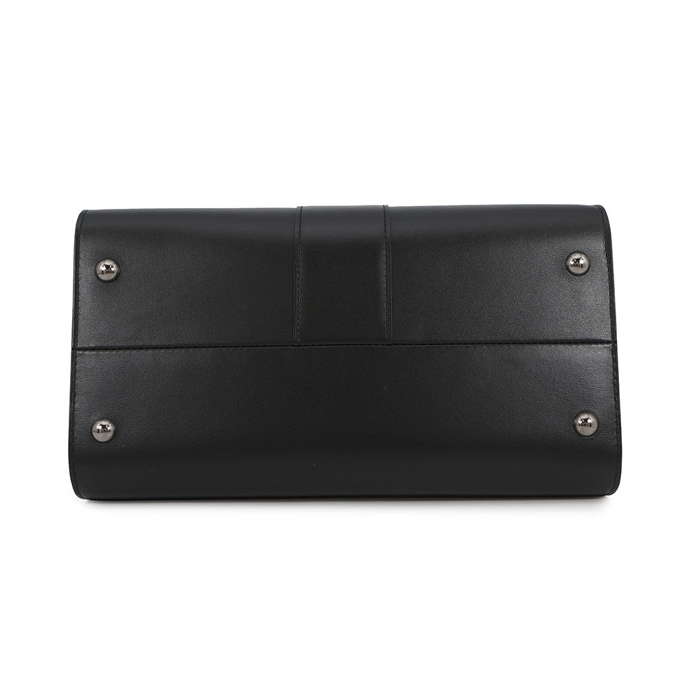 Delvaux Brillon Rumor BlackAA0376AAM099ZPV Box Calf Leather Size MM