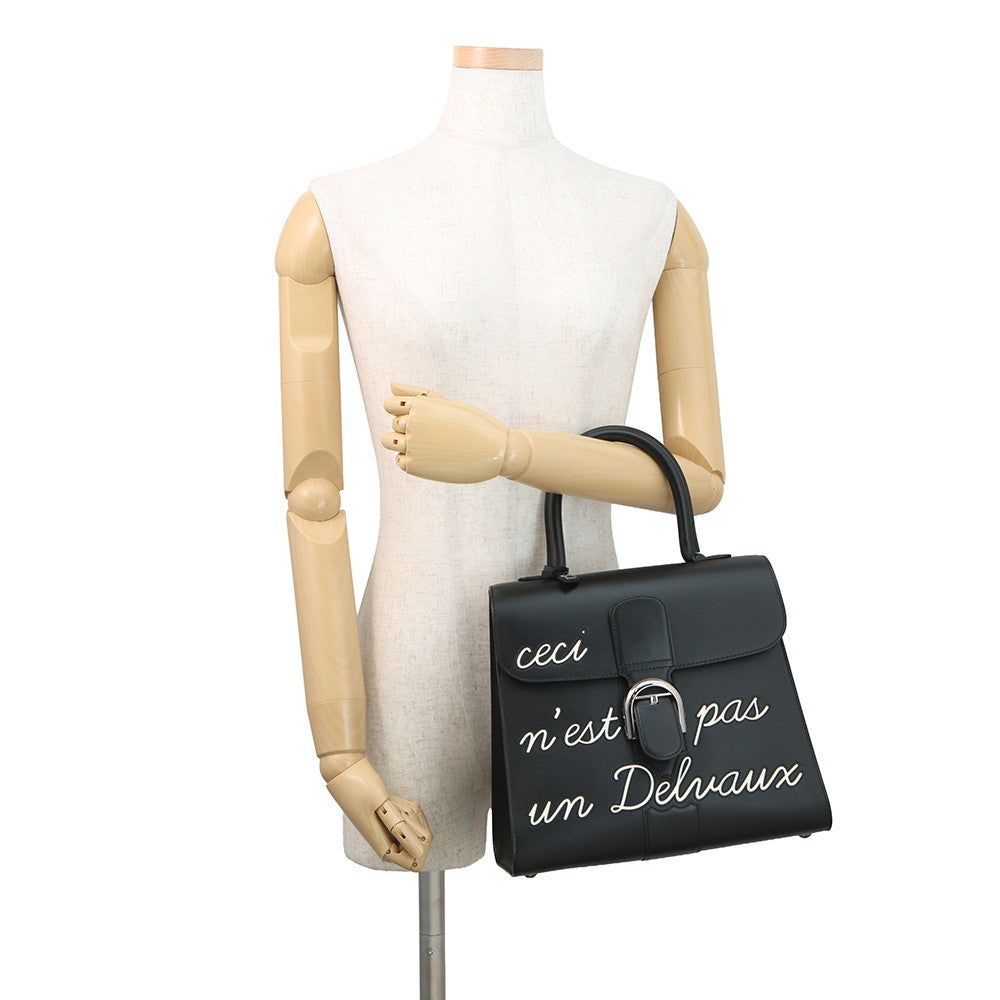 Delvaux Brillon Rumor BlackAA0376AAM099ZPV Box Calf Leather Size MM