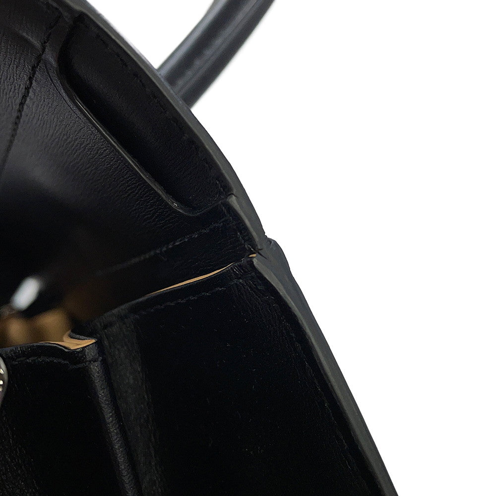 Delvaux Brillon Rumor BlackAA0376AAM099ZPV Box Calf Leather Size MM