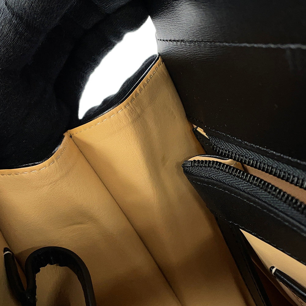 Delvaux Brillon Rumor BlackAA0376AAM099ZPV Box Calf Leather Size MM