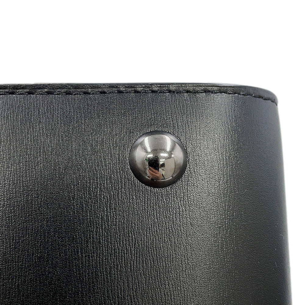 Delvaux Brillon Rumor BlackAA0376AAM099ZPV Box Calf Leather Size MM