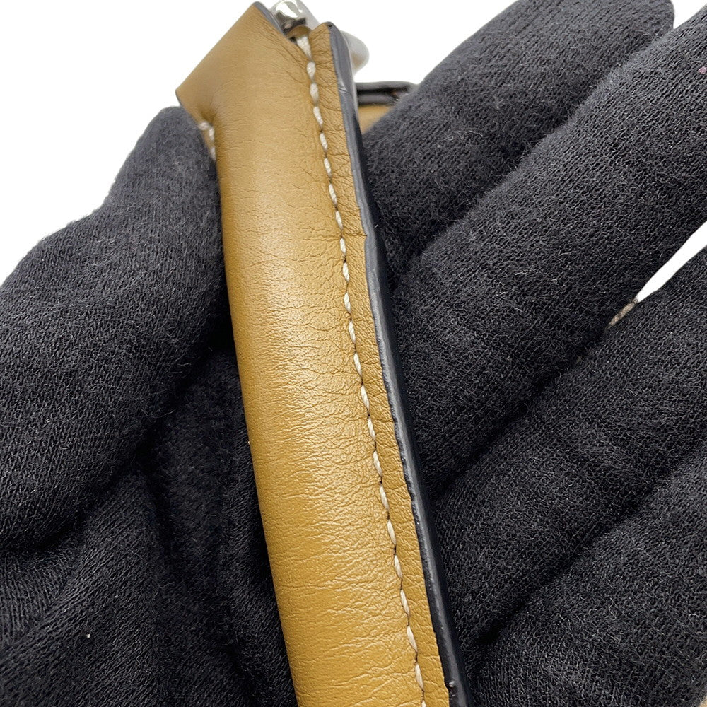LOEWE Puzzle bag Beige/Brown/WhiteA510U95X34 Leather Size Mini