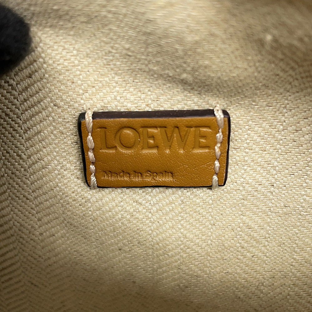LOEWE Puzzle bag Beige/Brown/WhiteA510U95X34 Leather Size Mini