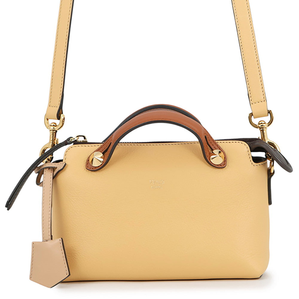 FENDI By the way Yellow/Brown8BL145 Leather Size Small