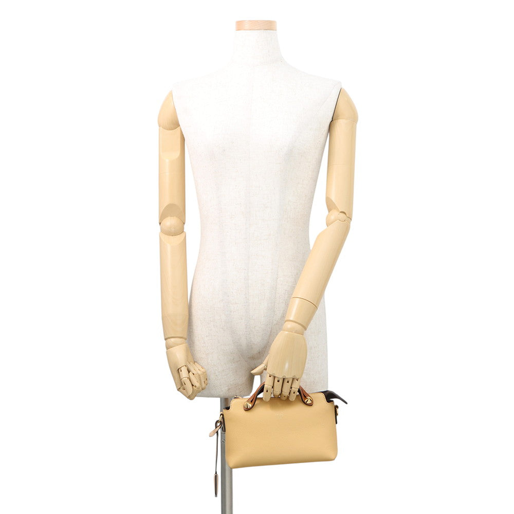 FENDI By the way Yellow/Brown8BL145 Leather Size Small