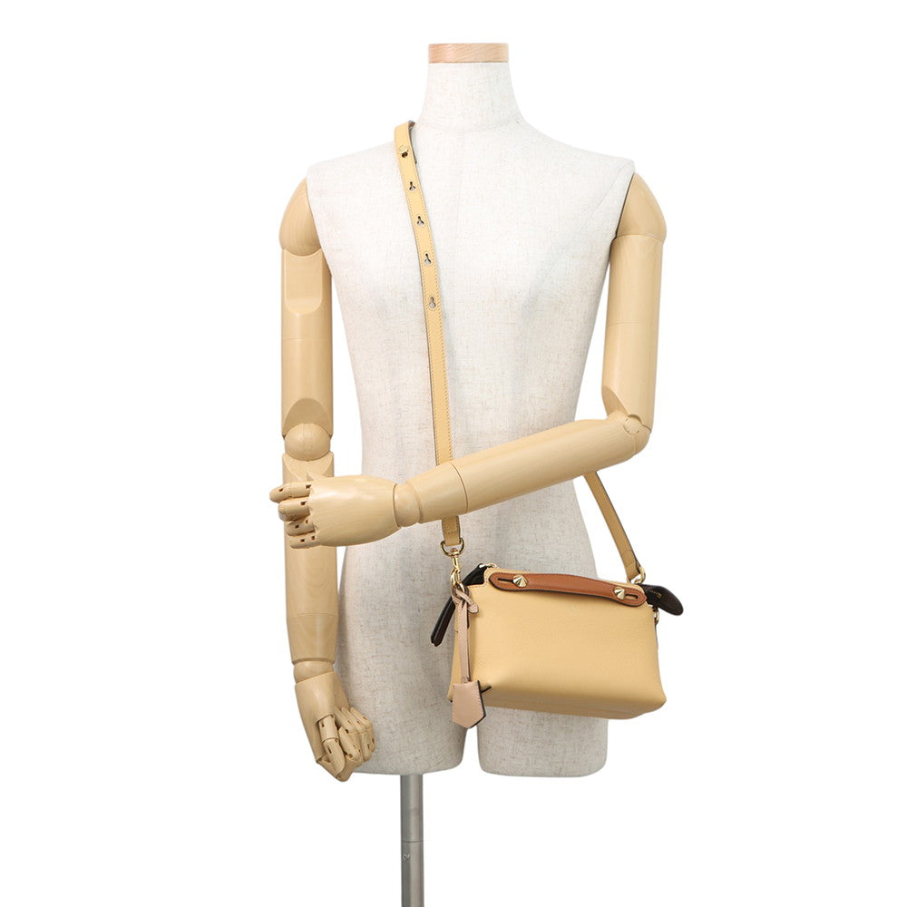FENDI By the way Yellow/Brown8BL145 Leather Size Small