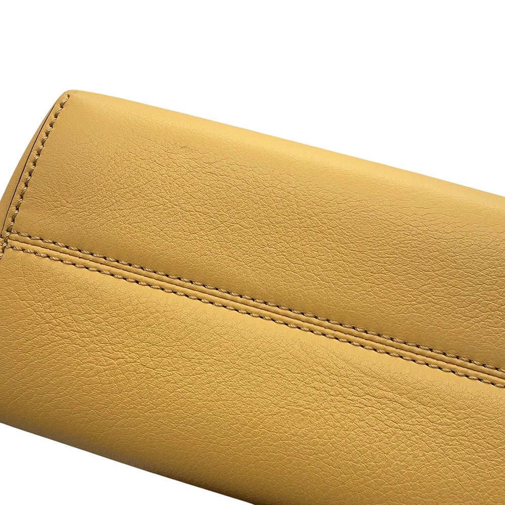 FENDI By the way Yellow/Brown8BL145 Leather Size Small