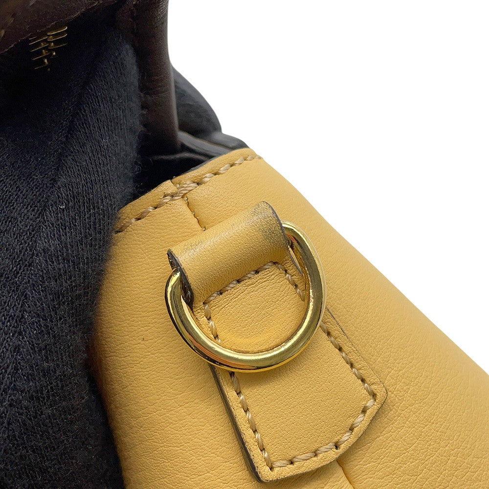 FENDI By the way Yellow/Brown8BL145 Leather Size Small
