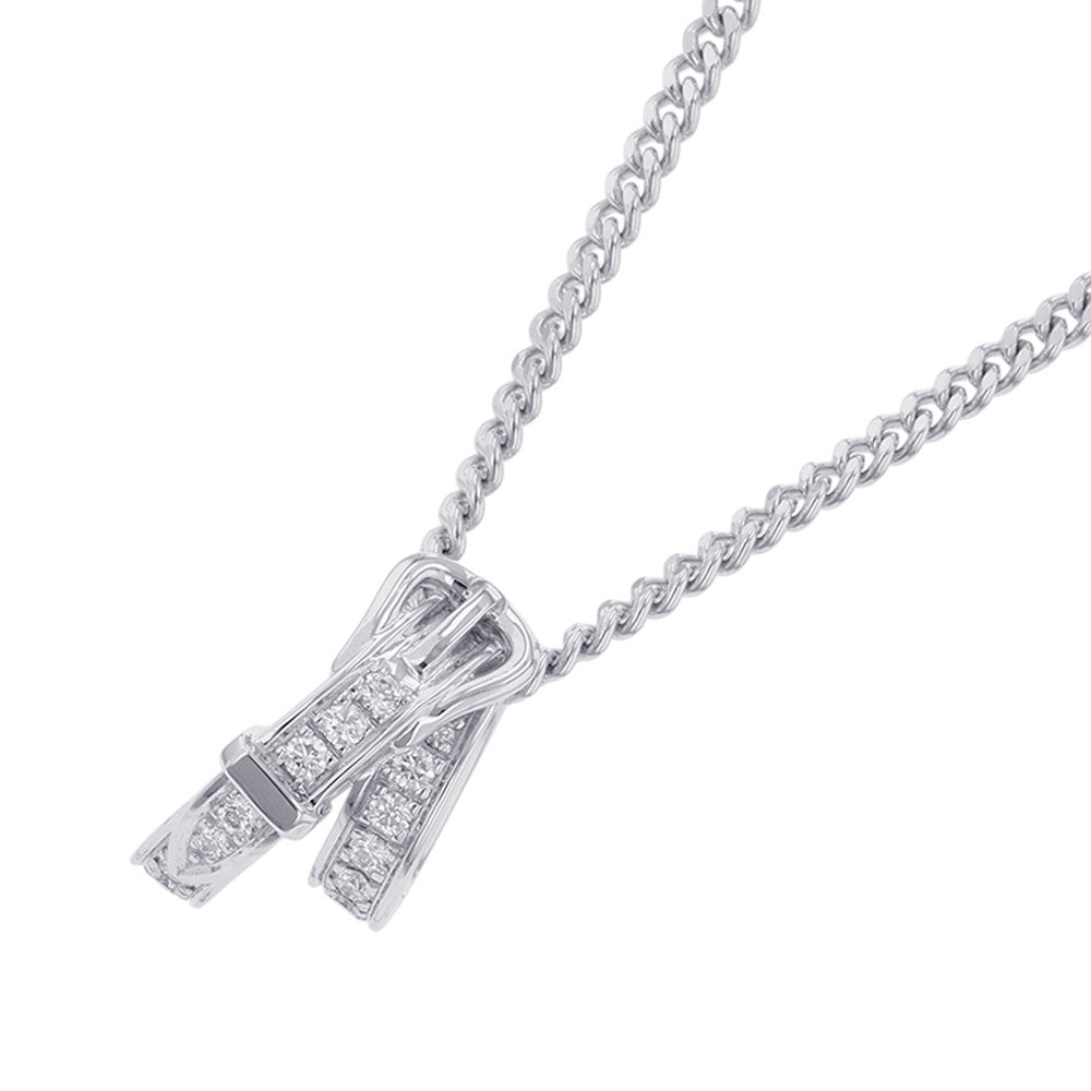 HERMES Etrivière Pendant Size 40H124208B 0040 18K White Gold