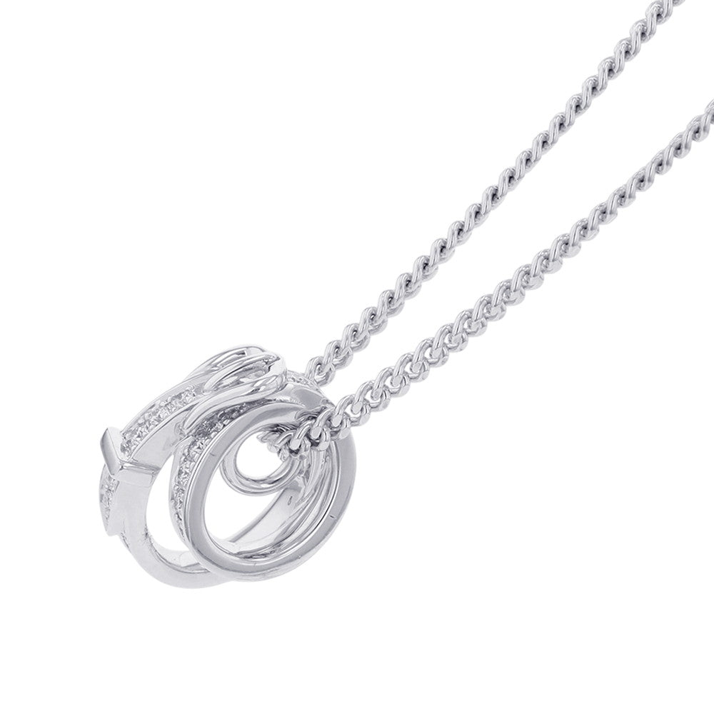 HERMES Etrivière Pendant Size 42H124208B 0042 18K White Gold
